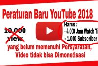 peraturan baru youtube