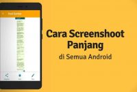 Cara screenshot Panjang