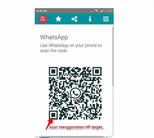 Sadap HP Android Dengan Whatsweb For Whatscan