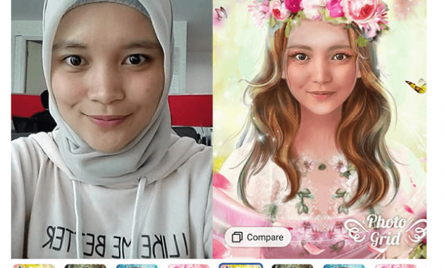 photo grid Aplikasi Edit Foto Jadi Kartun meitu 2019 terbaik